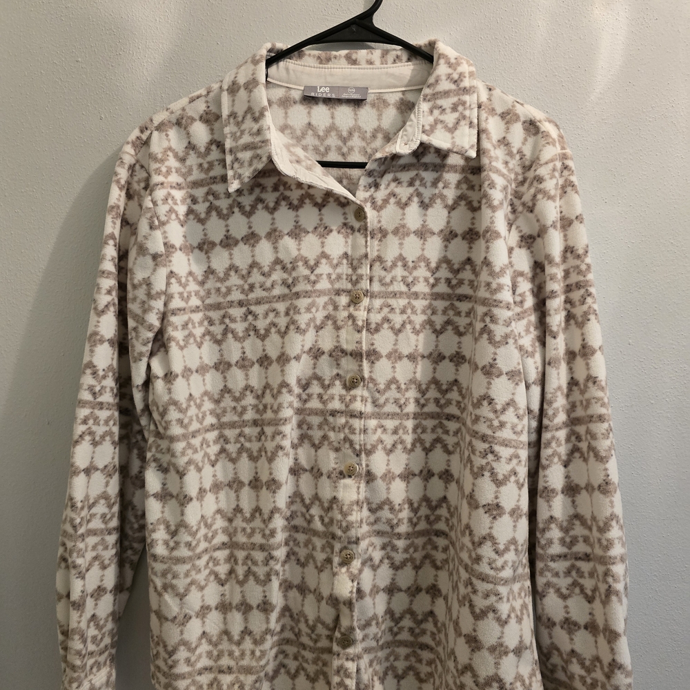 Lee Riders Cream and Brown Patterned Shirt/Jacket